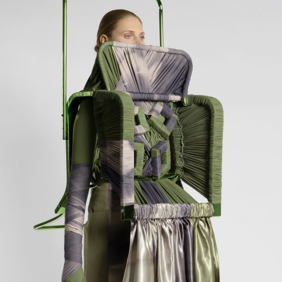 Jessan Macatangay makes fashion collection from drapery and deconstructed furniture