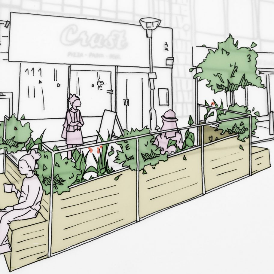 Liverpool Without Walls outdoor seating parklets by Arup