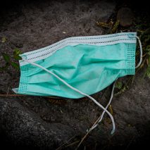 Disposable masks contain single-use plastic