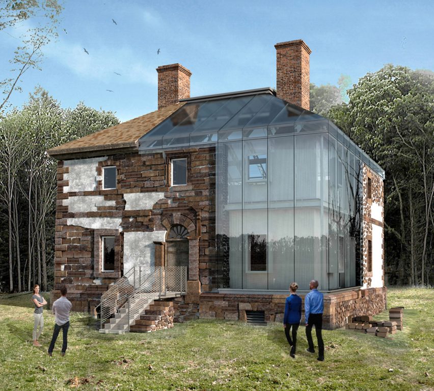 Menokin Glass House Project by Machado Silvetti