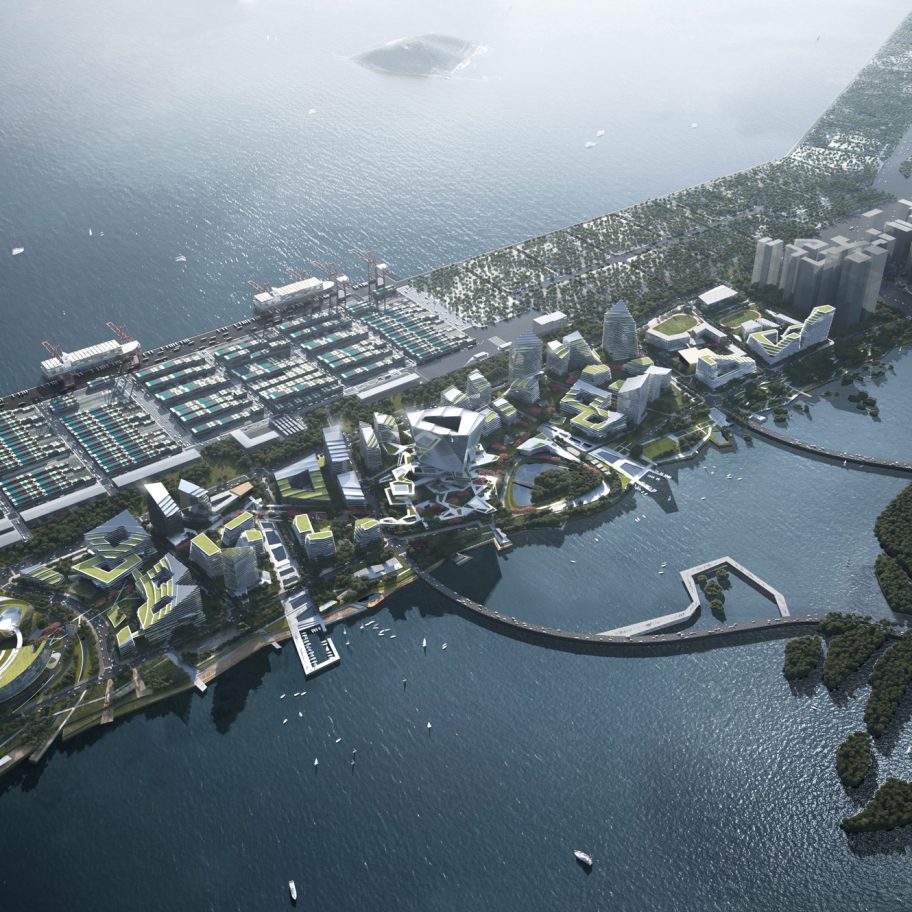 Giant Net City car-free neighbourhood in Shenzhen will cover two million square metres