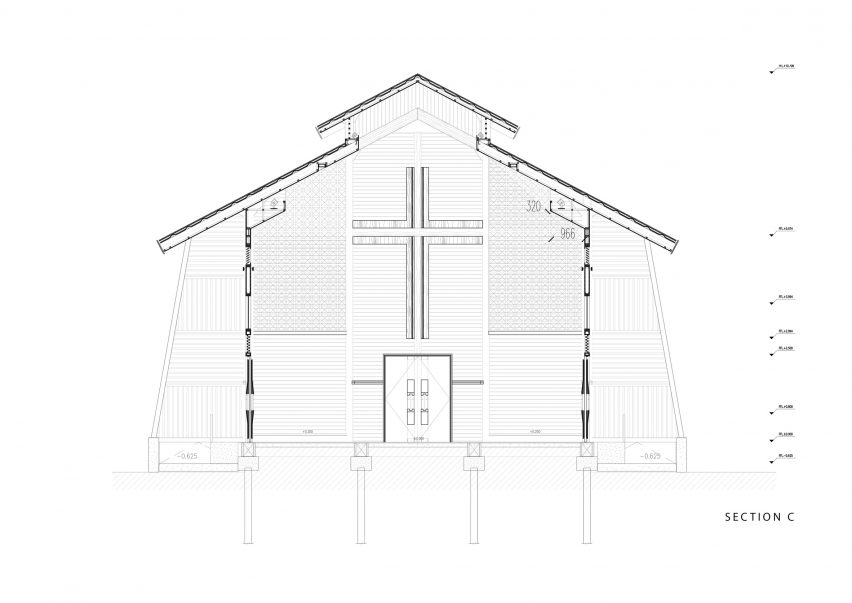 Oikumene Church in Sajau, Indonesia, by TSDS Interior Architect