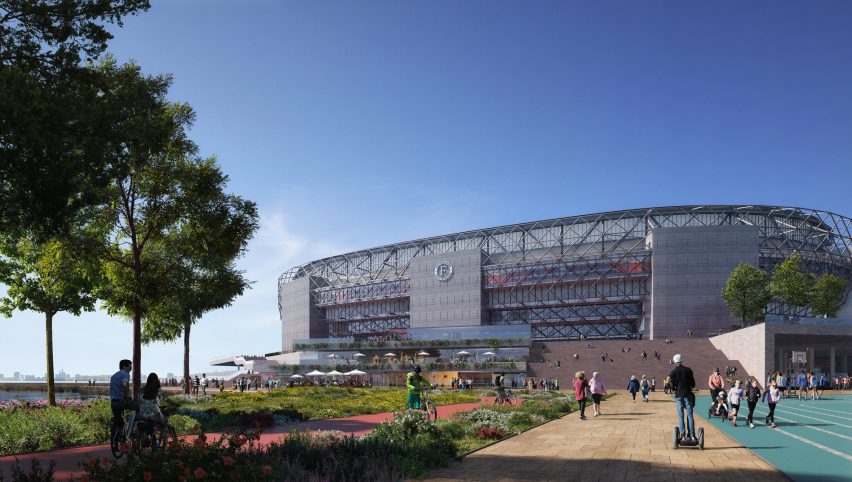 Feyenoord Stadium by OMA and LOLA Landscape Architects