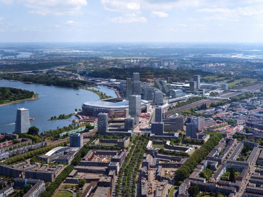 Feyenoord Stadium by OMA and LOLA Landscape Architects