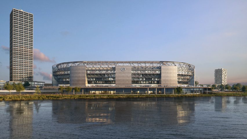 Feyenoord Stadium by OMA and LOLA Landscape Architects