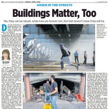 US newspaper apologises for offensive “Buildings Matter, Too” headline on column by architecture critic