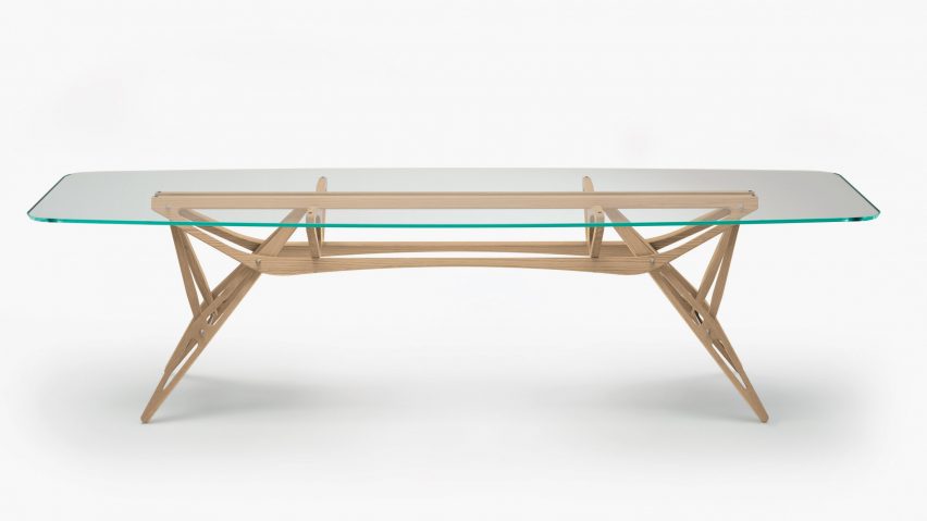Reale table by Carlo Mollino and Zanotta
