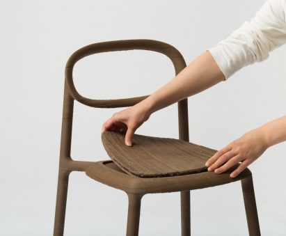 Nataša Perković makes textured designs from palm oil byproducts
