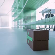 Social distancing installation at MAAT by Sam Barrow
