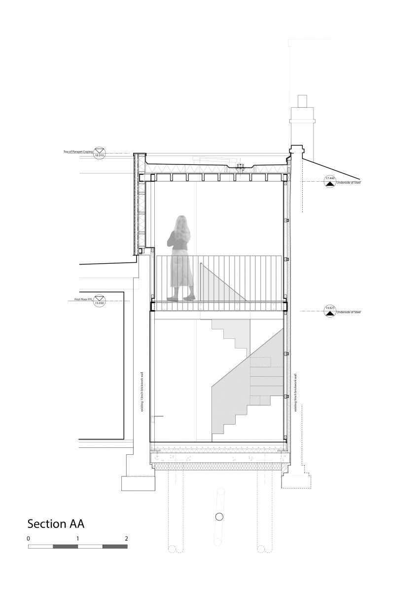 Slot House in Peckham, London, by Sandy Rendel Architects, working with Sally Rendel