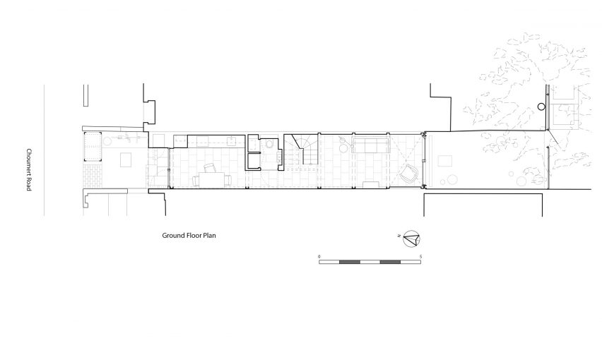 Slot House in Peckham, London, by Sandy Rendel Architects, working with Sally Rendel