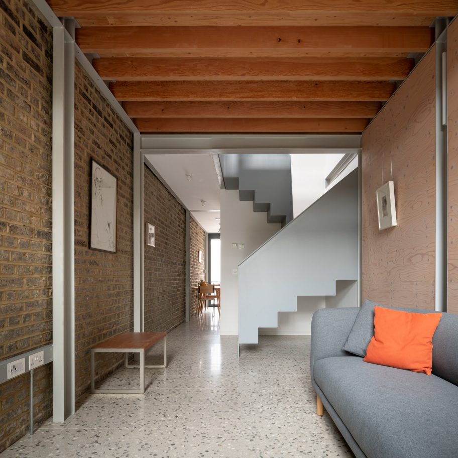 Slot House in Peckham, London, by Sandy Rendel Architects, working with Sally Rendel