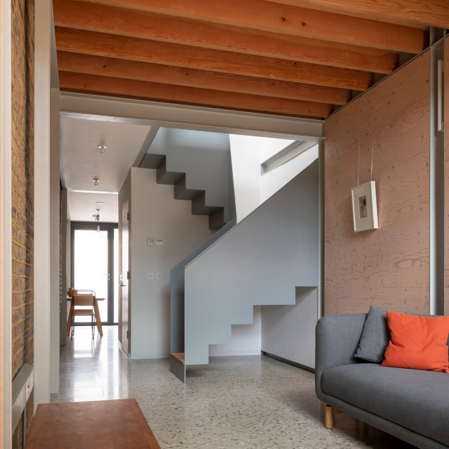 Slot House in Peckham, London, by Sandy Rendel Architects, working with Sally Rendel