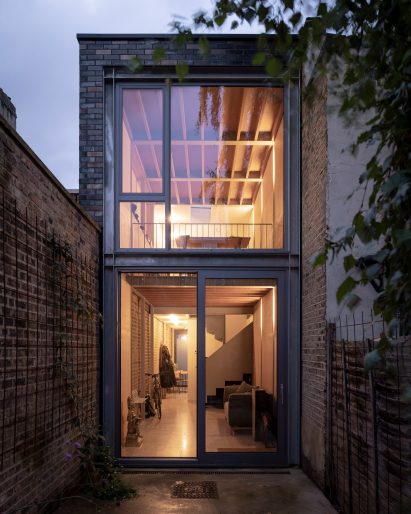 Slot House in Peckham, London, by Sandy Rendel Architects, working with Sally Rendel