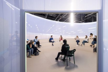 SO-IL's Beehive installation at the Museum of Art, Architecture and Technology (MAAT) in Lisbon