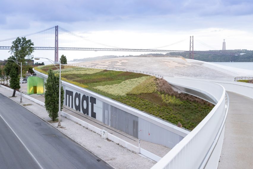SO-IL's Beehive installation at the Museum of Art, Architecture and Technology (MAAT) in Lisbon