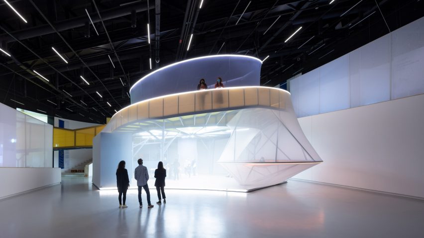 SO-IL's Beehive installation at the Museum of Art, Architecture and Technology (MAAT) in Lisbon