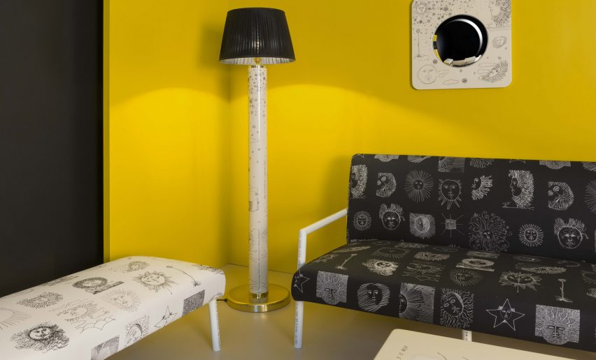 Solitario living room furniture by Fornasetti