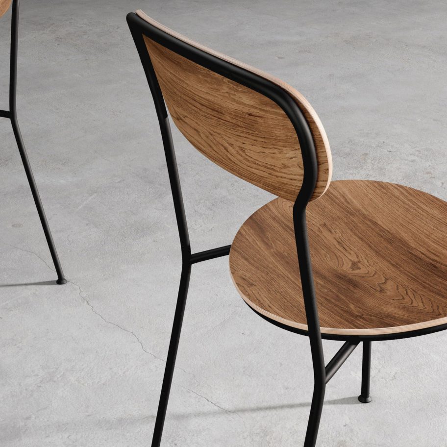 Stack chair by Neri&Hu for Stellar Works