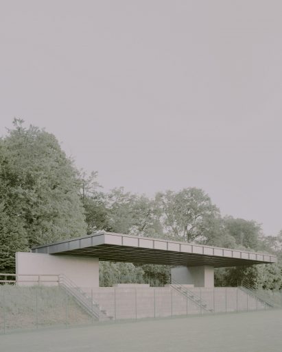 Municipal stadium in Travettore di Rosà by Didonè Comacchio Architects