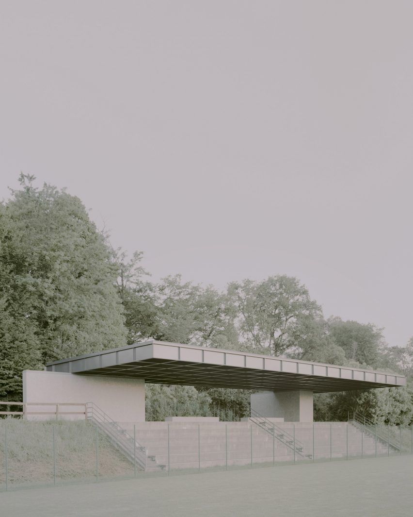 Municipal stadium in Travettore di Rosà by Didonè Comacchio Architects
