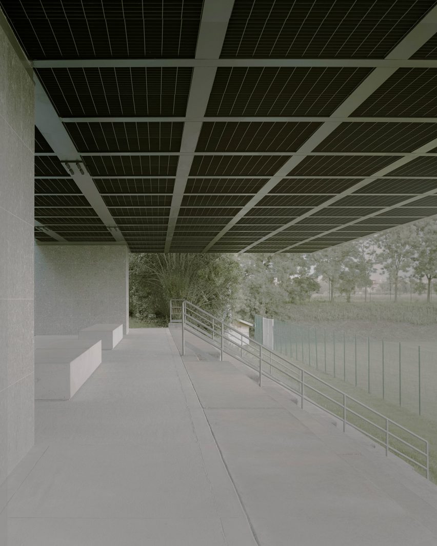 Municipal stadium in Travettore di Rosà by Didonè Comacchio Architects