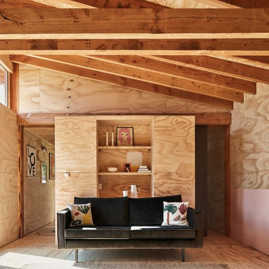 Exposed timber cabin in Drenthe, the Netherlands, by Crafted Works
