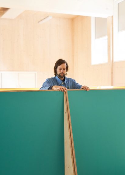 Social-distancing furniture for Charles Dickens Primary School by UNIT Fabrications