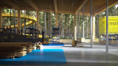 Vestre furniture factory in Magnor, Norway, by BIG