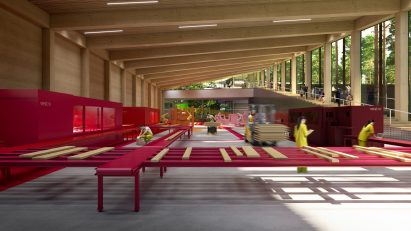 Vestre furniture factory in Magnor, Norway, by BIG
