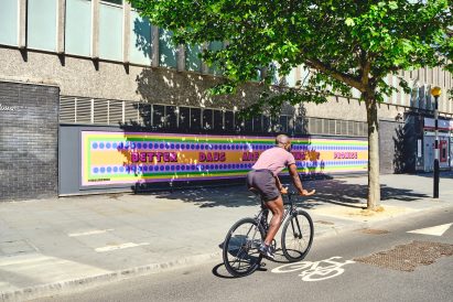 "Better days are coming I promise" art work by Yinka Ilori for the NHS