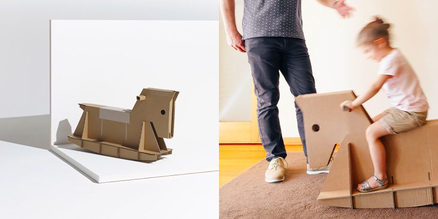 The Rider rocking horse by André Cardoso