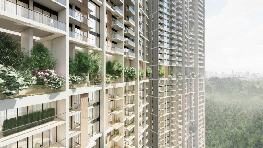 Avenue South Residences, world's tallest prefabricated skyscrapers in Singapore by ADDP 