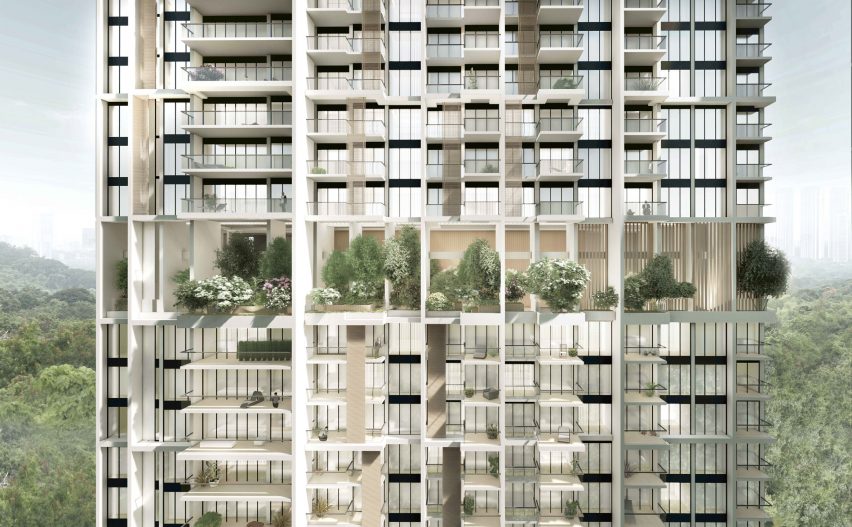 Avenue South Residences, world's tallest prefabricated skyscrapers in Singapore by ADDP 