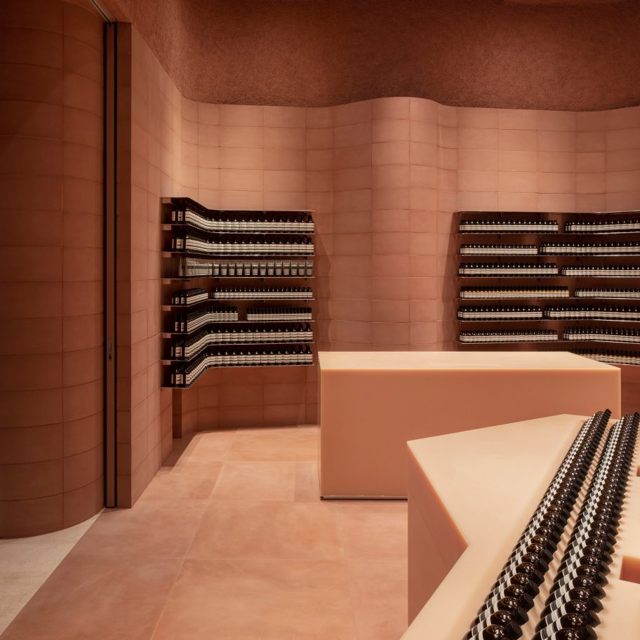 Aesop store by Al-Jawad Pike at Westfield shopping centre in Sheperd's Bush, London
