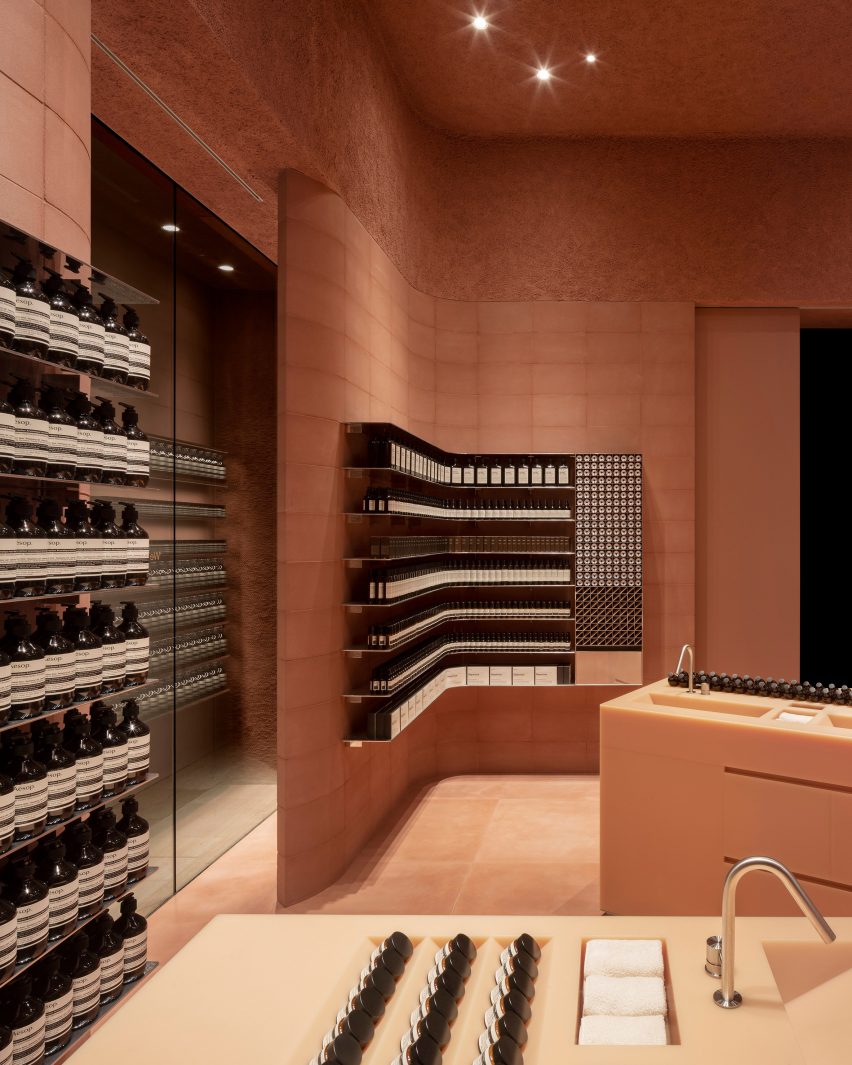 Aesop store by Al-Jawad Pike at Westfield shopping centre in Sheperd's Bush, London