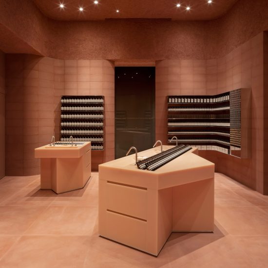 Aesop store by Al-Jawad Pike at Westfield shopping centre in Sheperd's Bush, London