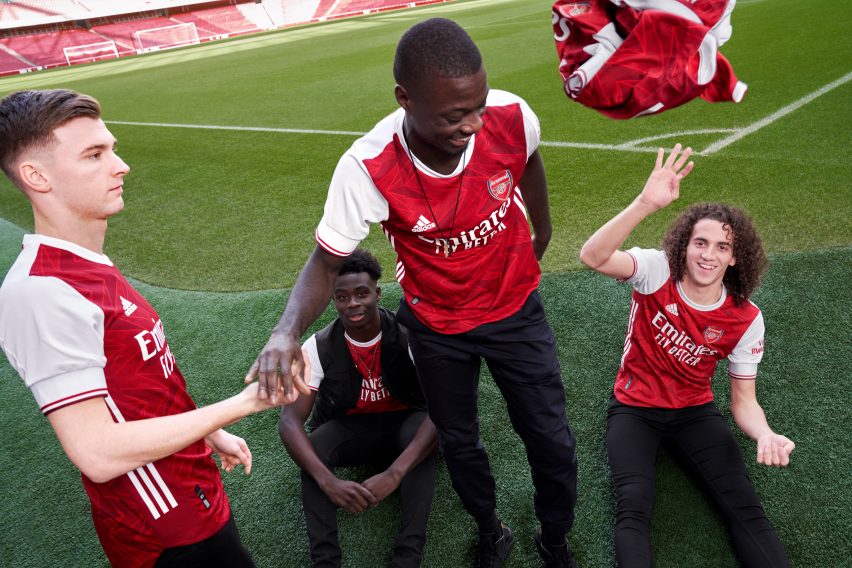 Arsenal 2020/2021 home shirt by Adidas 