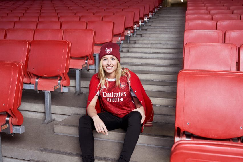 Arsenal 2020/2021 home shirt by Adidas 