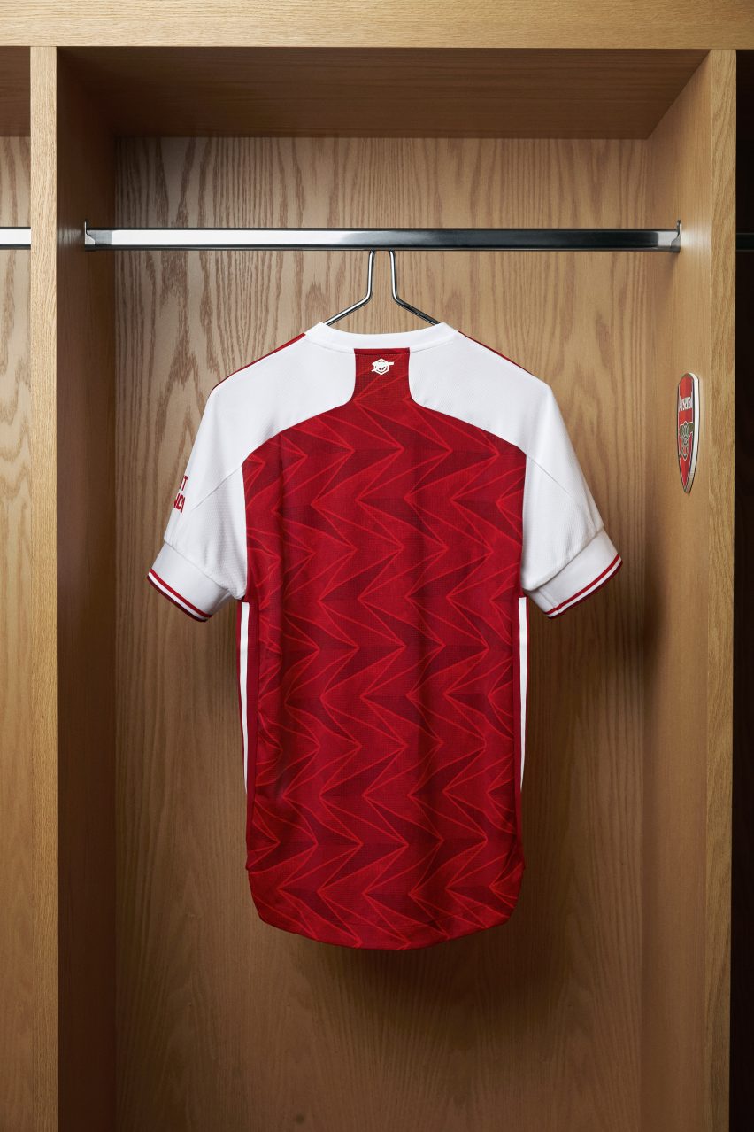 Arsenal 2020/2021 home shirt by Adidas 