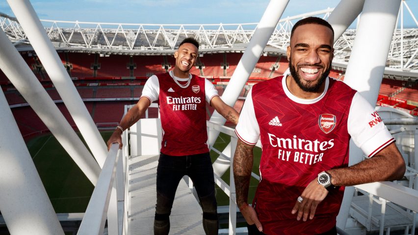 Arsenal 2020/2021 home shirt by Adidas 