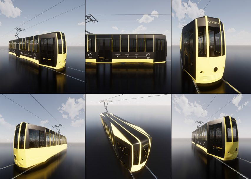Arturo Tedeschi redesigns the historic ATM Class 1500 tram for a post-Covid world