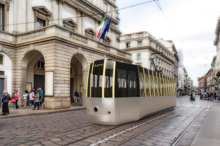 Arturo Tedeschi redesigns the historic ATM Class 1500 tram for a post-Covid world
