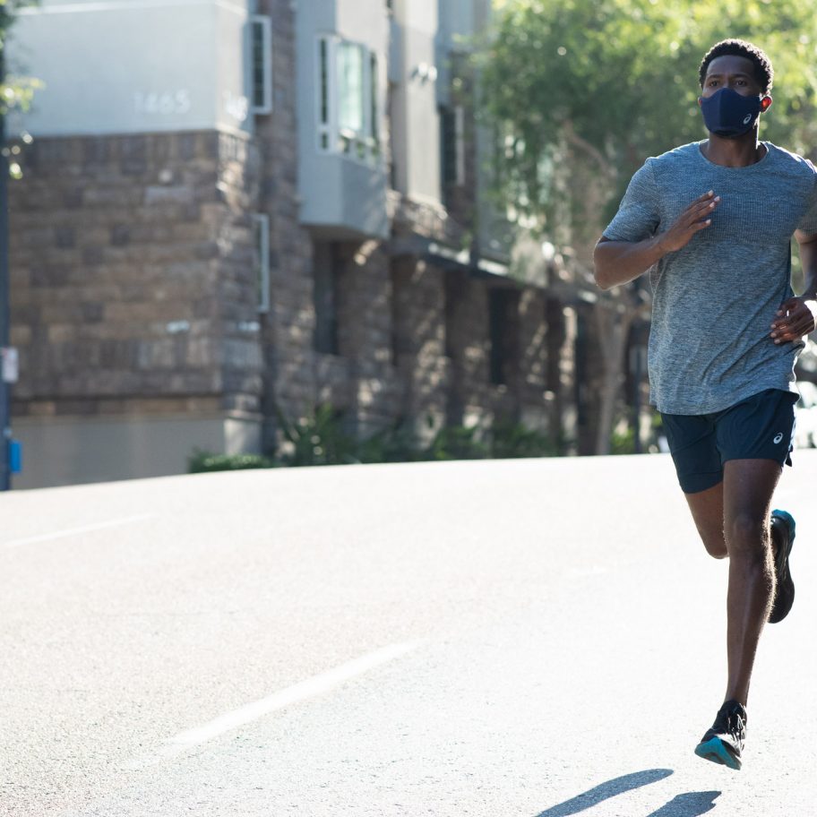 Asics runners face cover