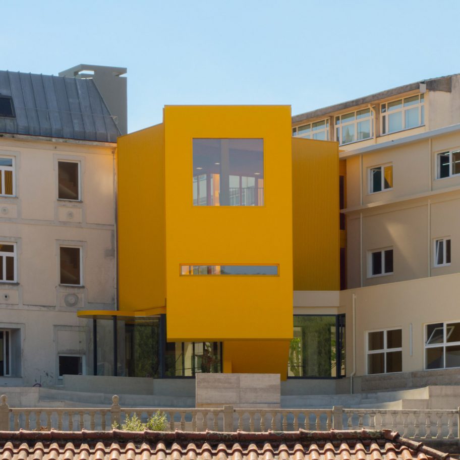 Artave music school in Caldas da Saúde, Portugal, by Aurora Arquitectos
