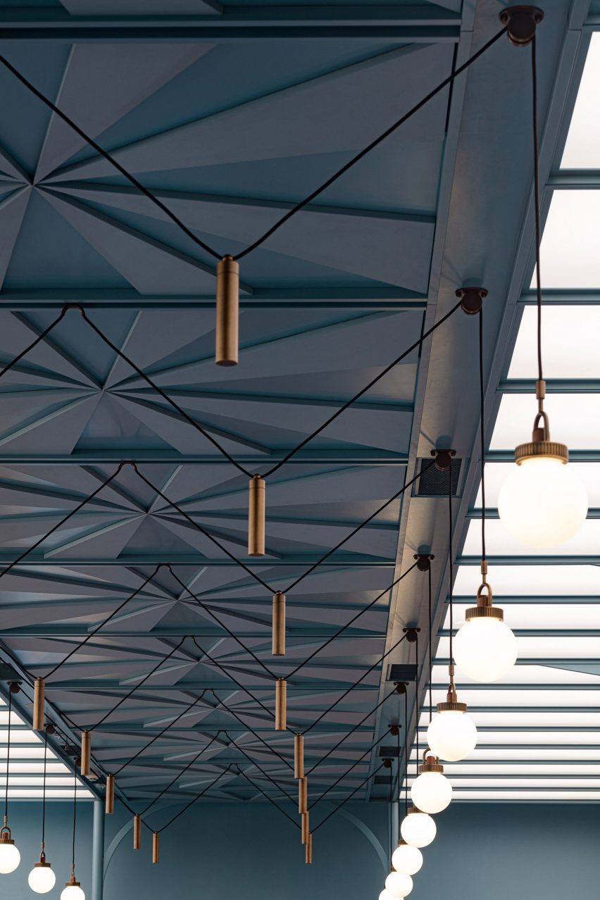Basehall food hall in Hong Kong designed by Linehouse
