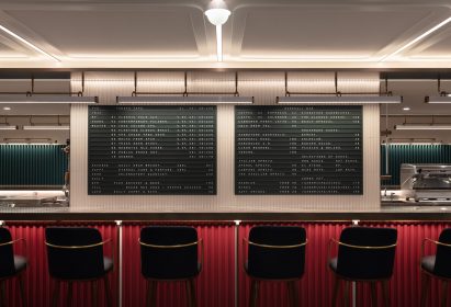 Basehall food hall in Hong Kong designed by Linehouse