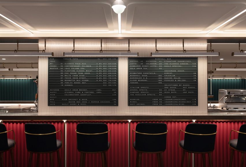 Basehall food hall in Hong Kong designed by Linehouse