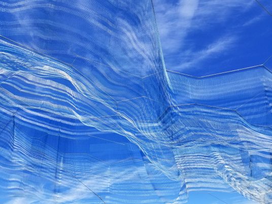 Bending Arc by Janet Echelman