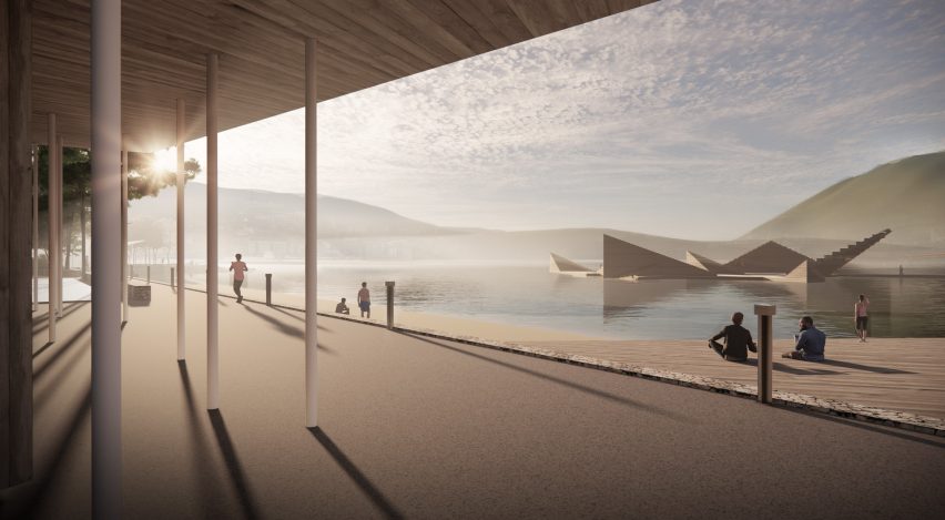 True Blue beach and sea pool in Bergen. Norway, by White Arkitekter 